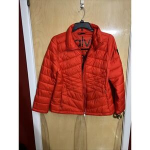 womenCalvin Klein Performance Xl Womens Red Water Repelling Full Zip Puffer Coat